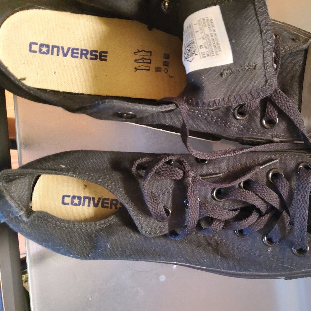 All black allstar chucks